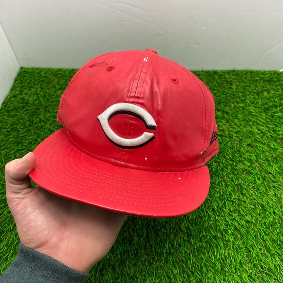 New Era Other - Cincinnati Reds Leather Hat - Adjustable, Pre-Owned, and Unisex